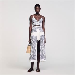 Şal Desenli Büstiyer