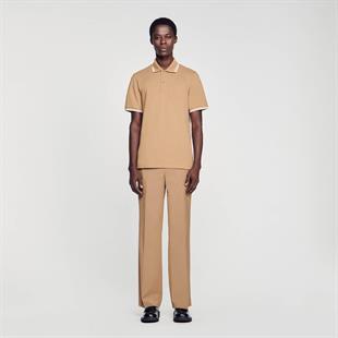 Şerit Detaylı Polo Yaka T-shirt