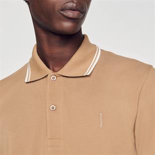 Şerit Detaylı Polo Yaka T-shirt