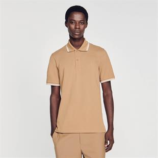 Şerit Detaylı Polo Yaka T-shirt