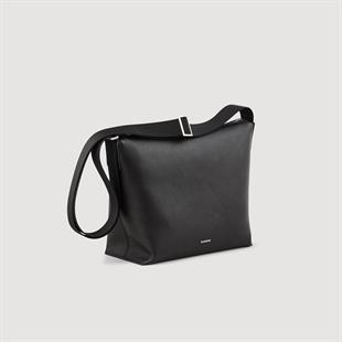 Siyah Deri Omuz Çantası