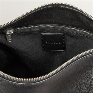 Siyah Deri Omuz Çantası