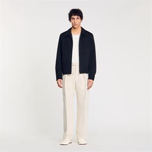 Siyah Fermuar Kapama Ceket