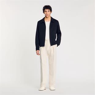 Siyah Fermuar Kapama Ceket