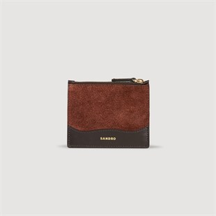 Süet Geçişli Deri Kartlık