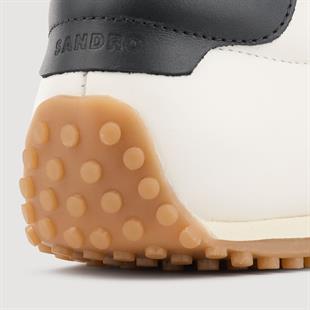 Süet Geçişli Ekru Sneaker