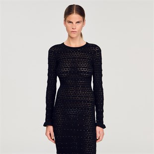 Taş İşlemeli Kroşe Elbise