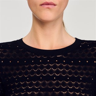 Taş İşlemeli Kroşe Elbise