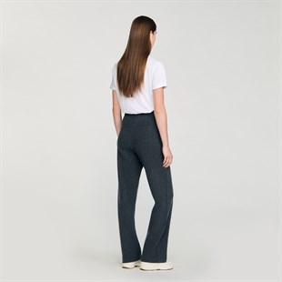 Taşlı Antrasit Triko Pantolon