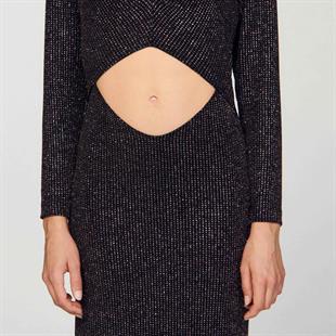 Taşlı Maksi Elbise