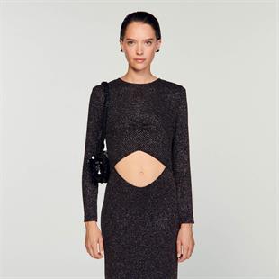 Taşlı Maksi Elbise