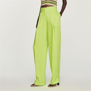 Yüksek Bel Düz Kesim Pantolon