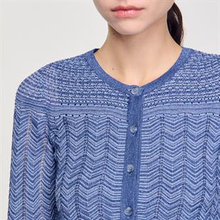 Zikzak Desenli Hırka