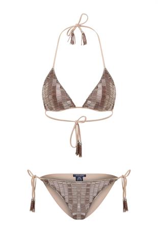 Lyla Pembe Boncuklu Bikini