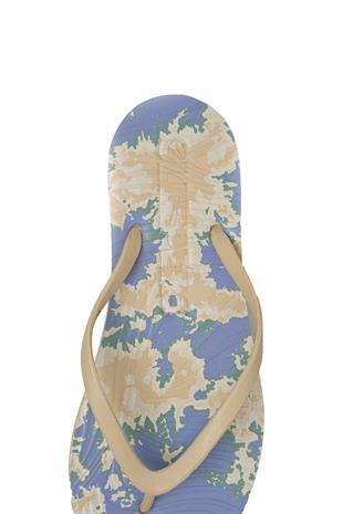 Floral Tabanlı Kadın Plaj Terliği