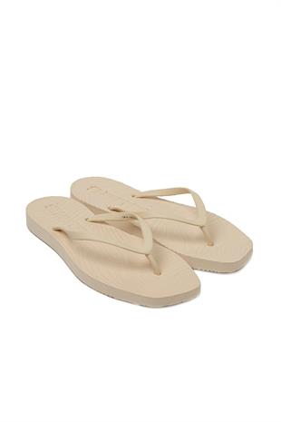 Krem Kadın Plaj Terliği