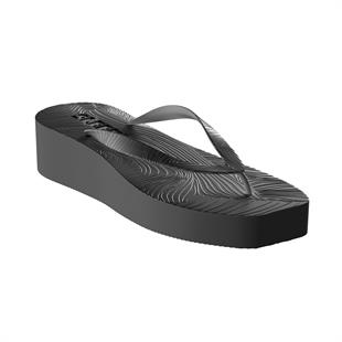 Siyah Yüksek Platform Terlik