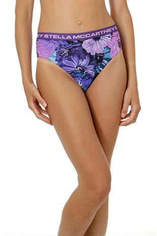 Floral Desen Yüksek Bel Bikini Altı