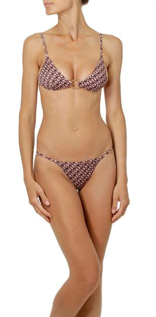 Pembe Logo Desen Bikini Üstü