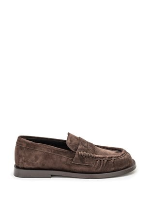 Kahverengi Süet Loafer