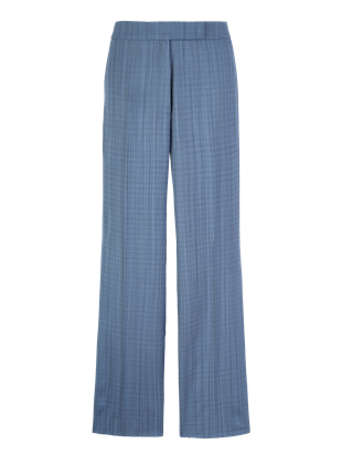 Düz Kesim Mavi Pantolon