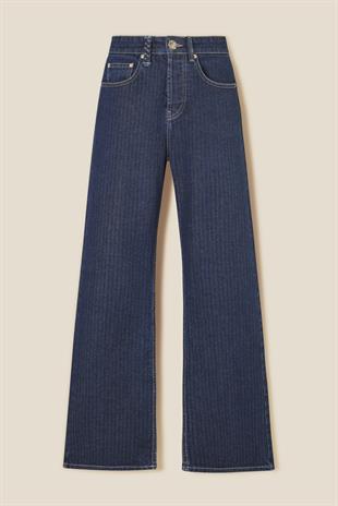 Geniş Paça Denim Pantolon