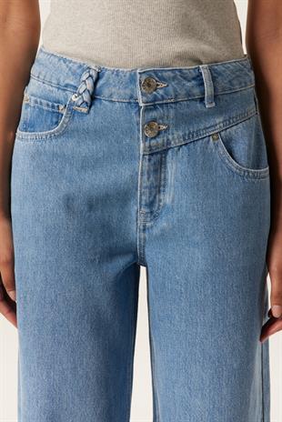 Geniş Paça Jean Pantolon