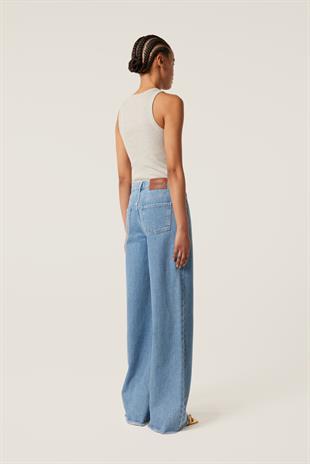 Geniş Paça Jean Pantolon