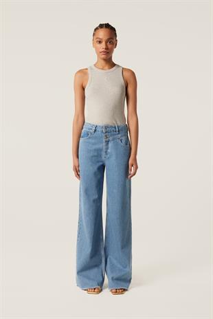Geniş Paça Jean Pantolon
