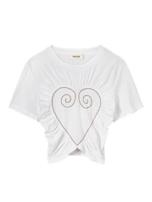 Kalp Desenli T-shirt