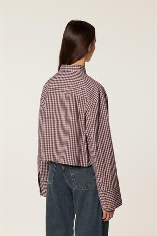 Kareli Pamuk Poplin Gömlek