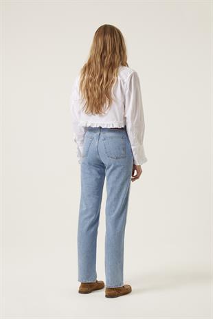 Kenar Detaylı Denim Pantolon