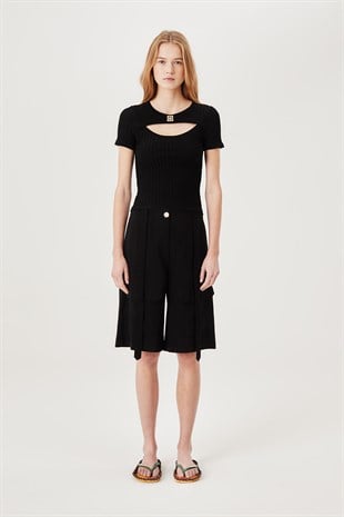 TRESSESiyah Triko Bluz