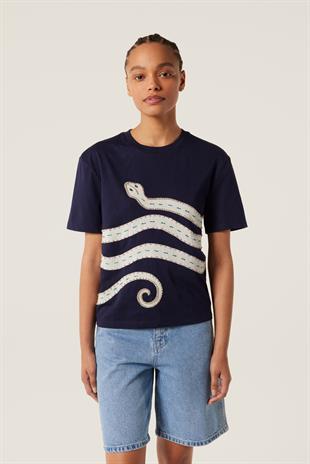 Yılan Figürlü T-shirt