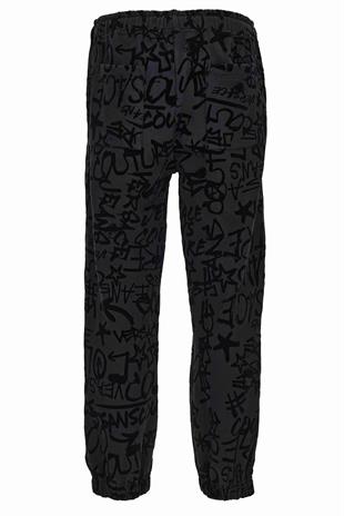 Monogram Desen Erkek Jogger Pantolon