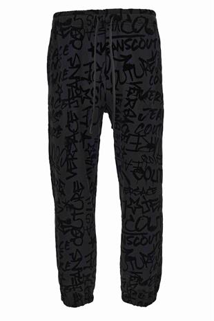 Monogram Desen Erkek Jogger Pantolon