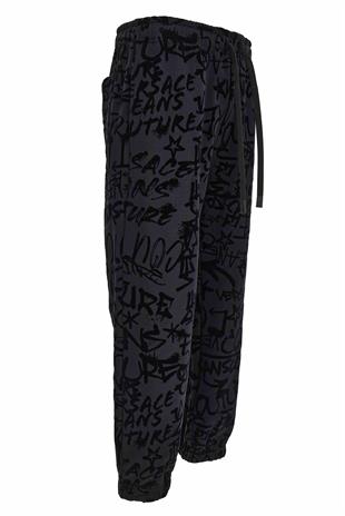 Monogram Desen Erkek Jogger Pantolon