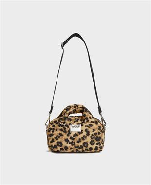 Leopar Desenli Mini Bowling Çanta