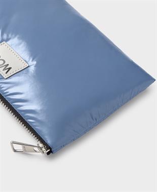 Mavi Parlak Dokulu Mini Çanta