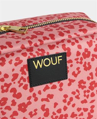 Pembe Desenli Makyaj Çantası