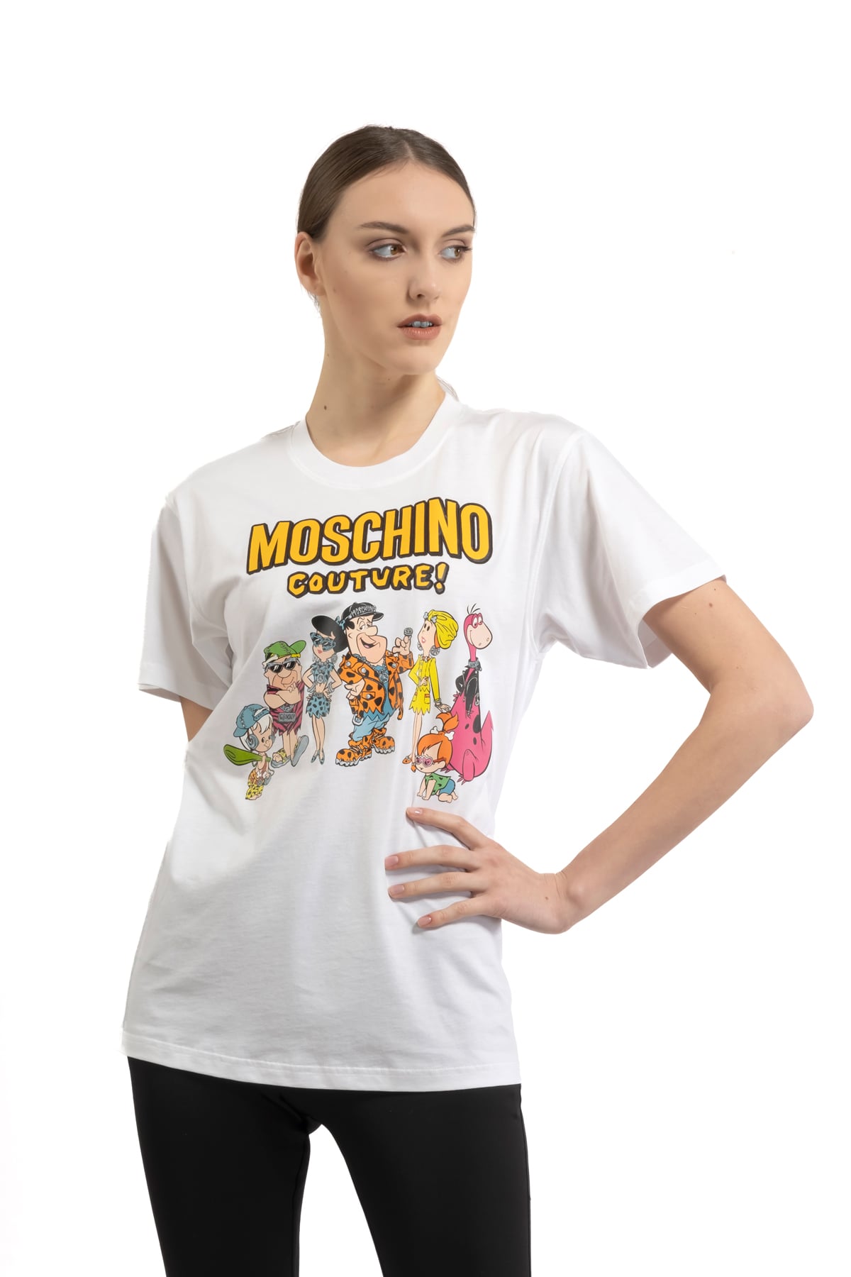 タナハリ☆MOSCHINO Tシャツ Printed organic cotton jersey T-shirt | Moschino