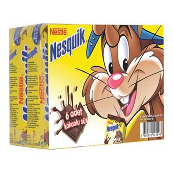 Nestle Nesquik Kakaolu Süt 6*180Ml