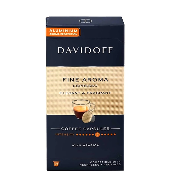 Davidoff Fine Aroma Espresso Elegant & Fragrant Aluminium Kapsül Kahve 10'lu 55 gr