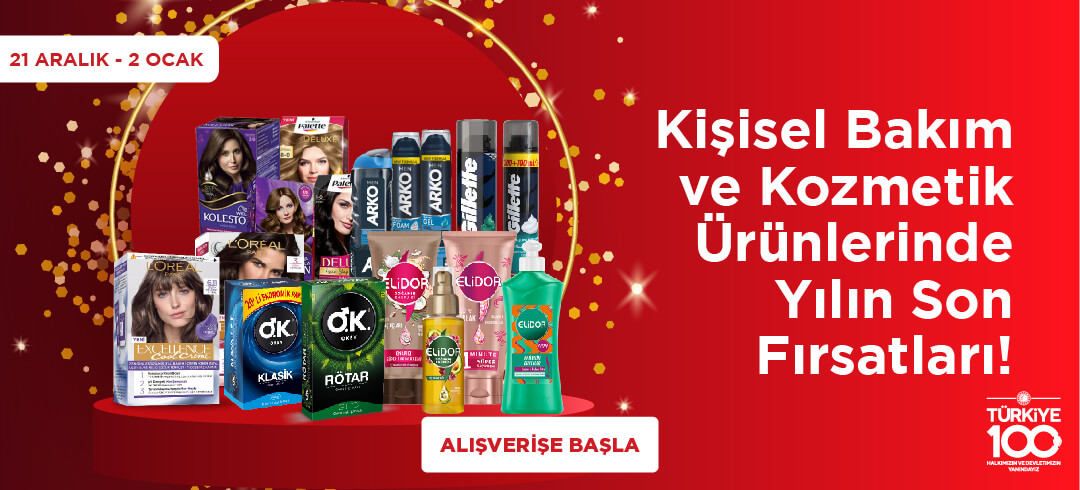 Kişisel Bakım ve Kozmetik Ürünlerinde Yılın Son FIrsatları