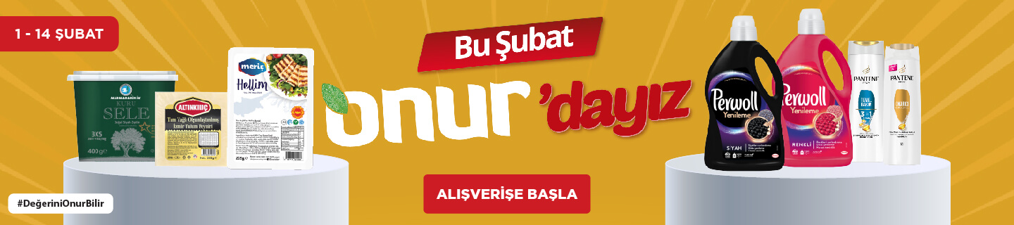 Bu Şubat Onur'dayız