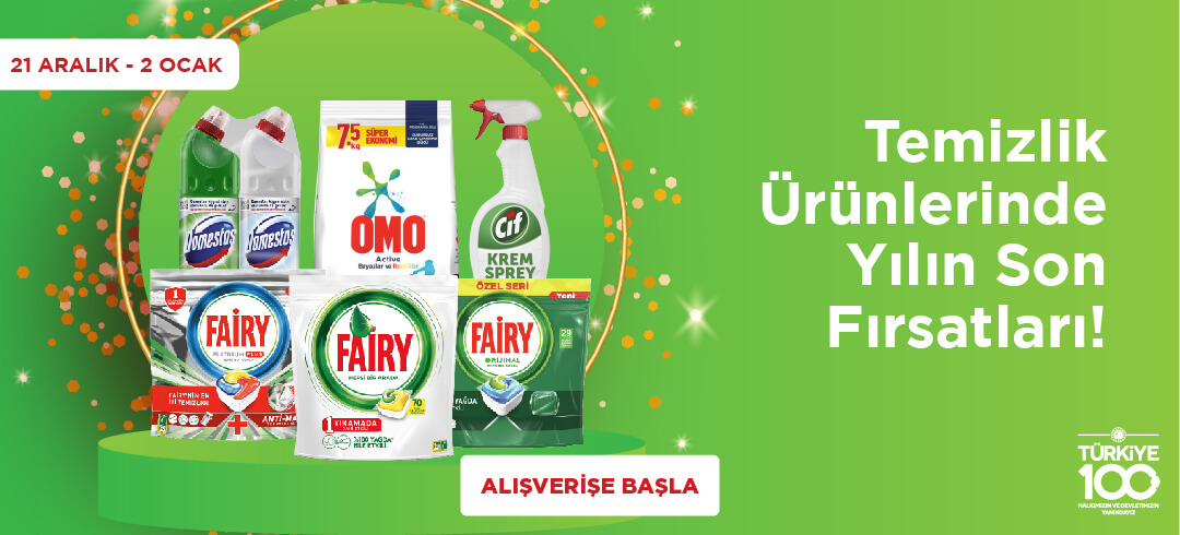 Temizlik Ürünlerinde Yılın Son Fırsatları