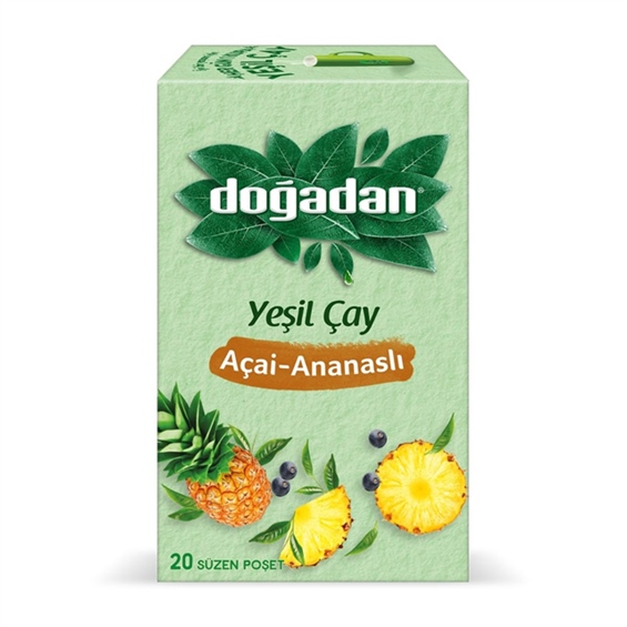 Doğadan Açai Ananas Yeşil Çay 20'Li 34 Gr - Onur Market