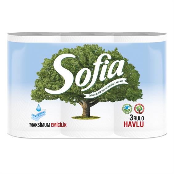 Sofia Kağıt Havlu 3'lü - Onur Market