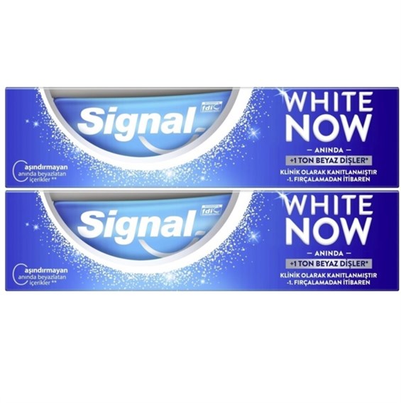 Signal White Now Original Diş Macunu 2 X 75 ml - Onur Market