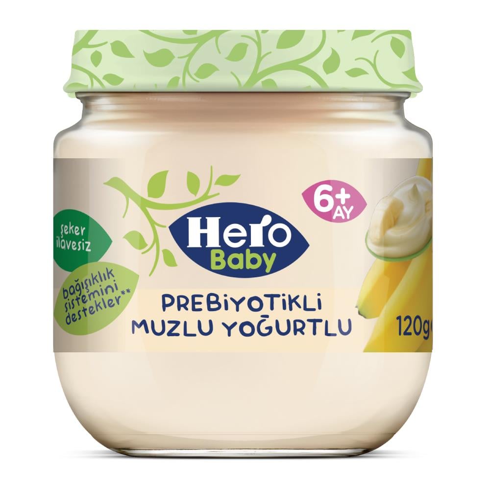 Hero Baby Muzlu Yoğurtlu Kavanoz Maması 120 gr
